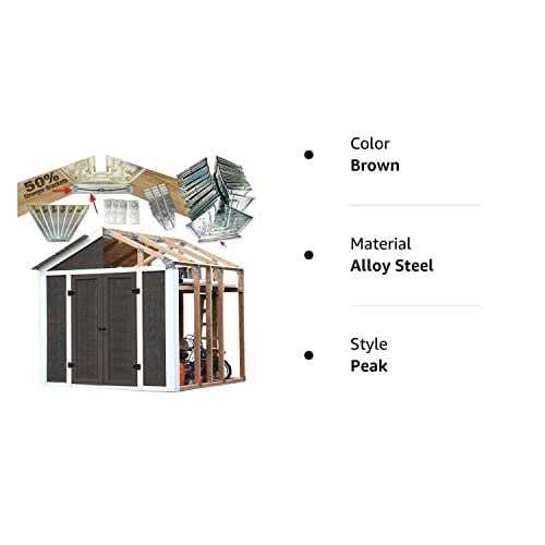 Ezbuilder 50 Structurally Stronger Truss Design Shed Builds 6in 14in Widths Any Length Storage Garage Playhouse Easy Framing Kit 2x4 Basic Barn - Image 5
