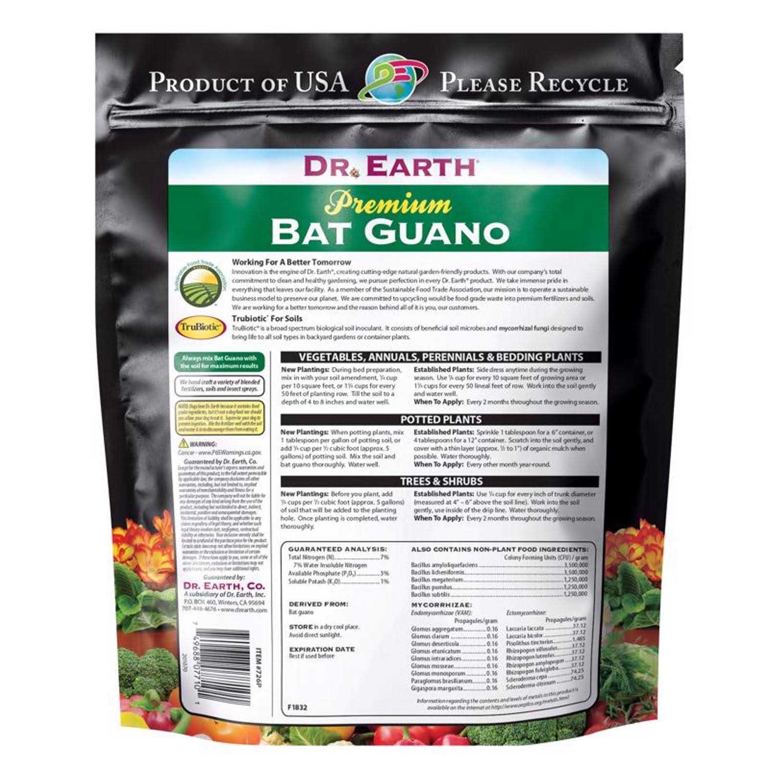Dr. Earth Organic & Natural Bat Guano 7-3-1 - Image 3