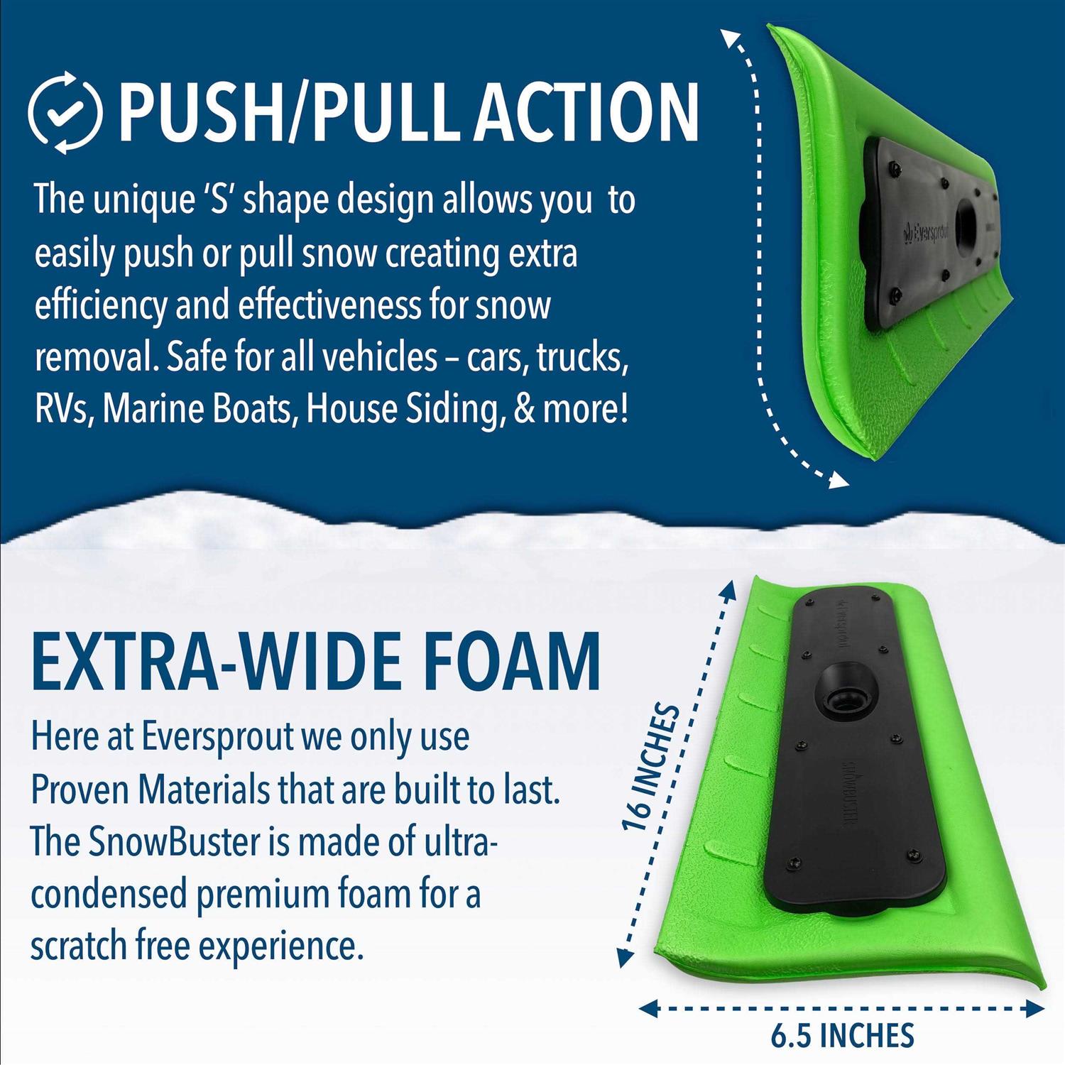Eversprout Never-Scratch SnowBuster Attachment for Removing Snow from Vehicles - Image 4