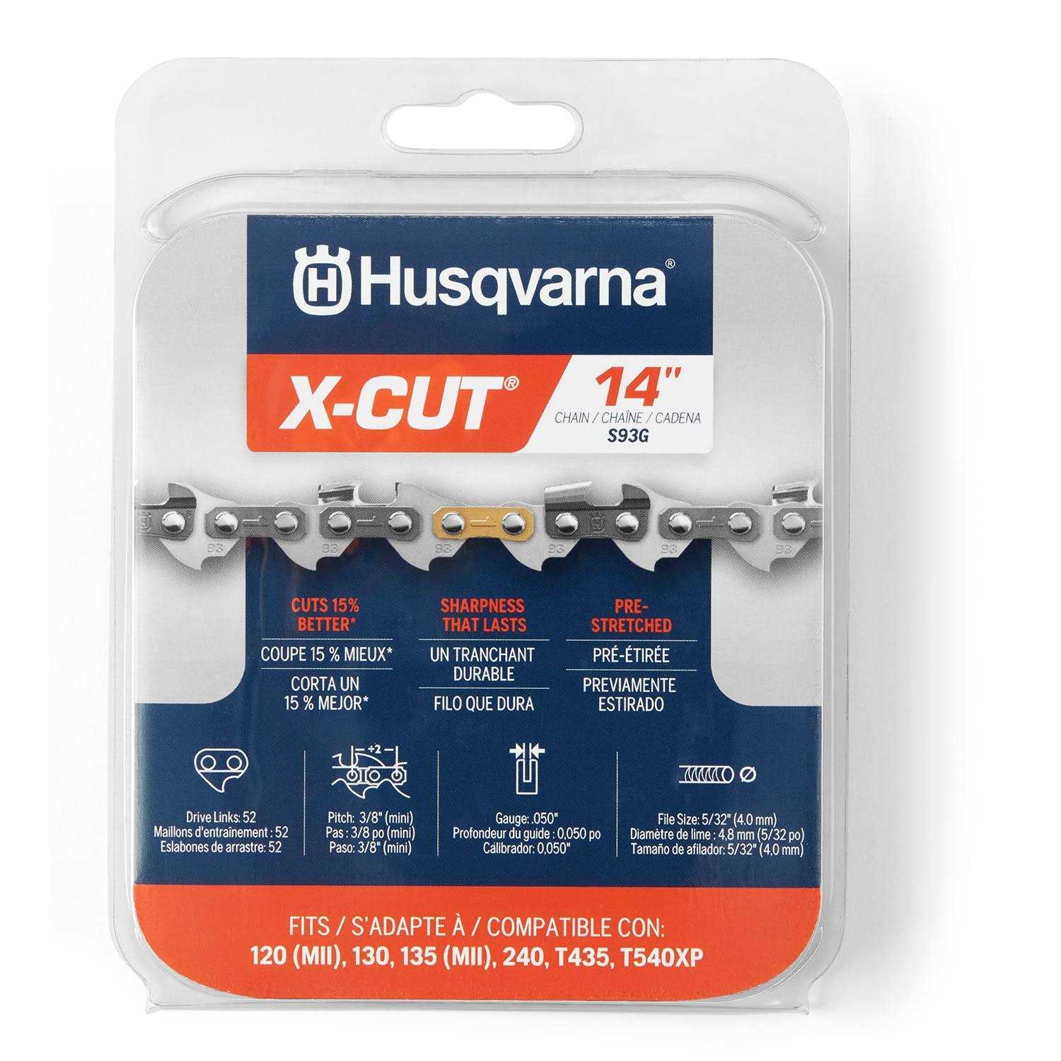 Husqvarna S93G 14 X-Cut Chainsaw Chain 597469552 - Image 3