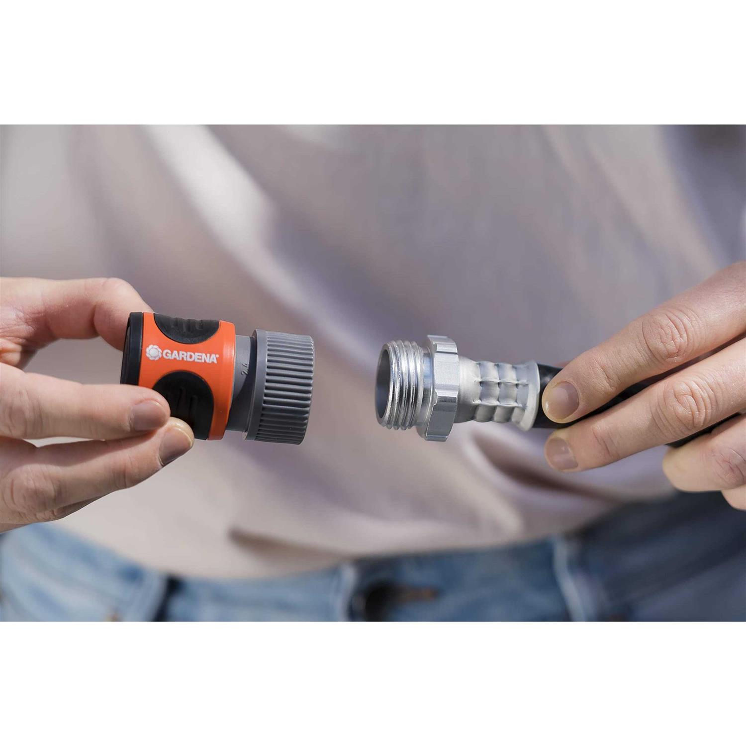 Gardena 36918 Hose Connector with Water Stop - Image 3