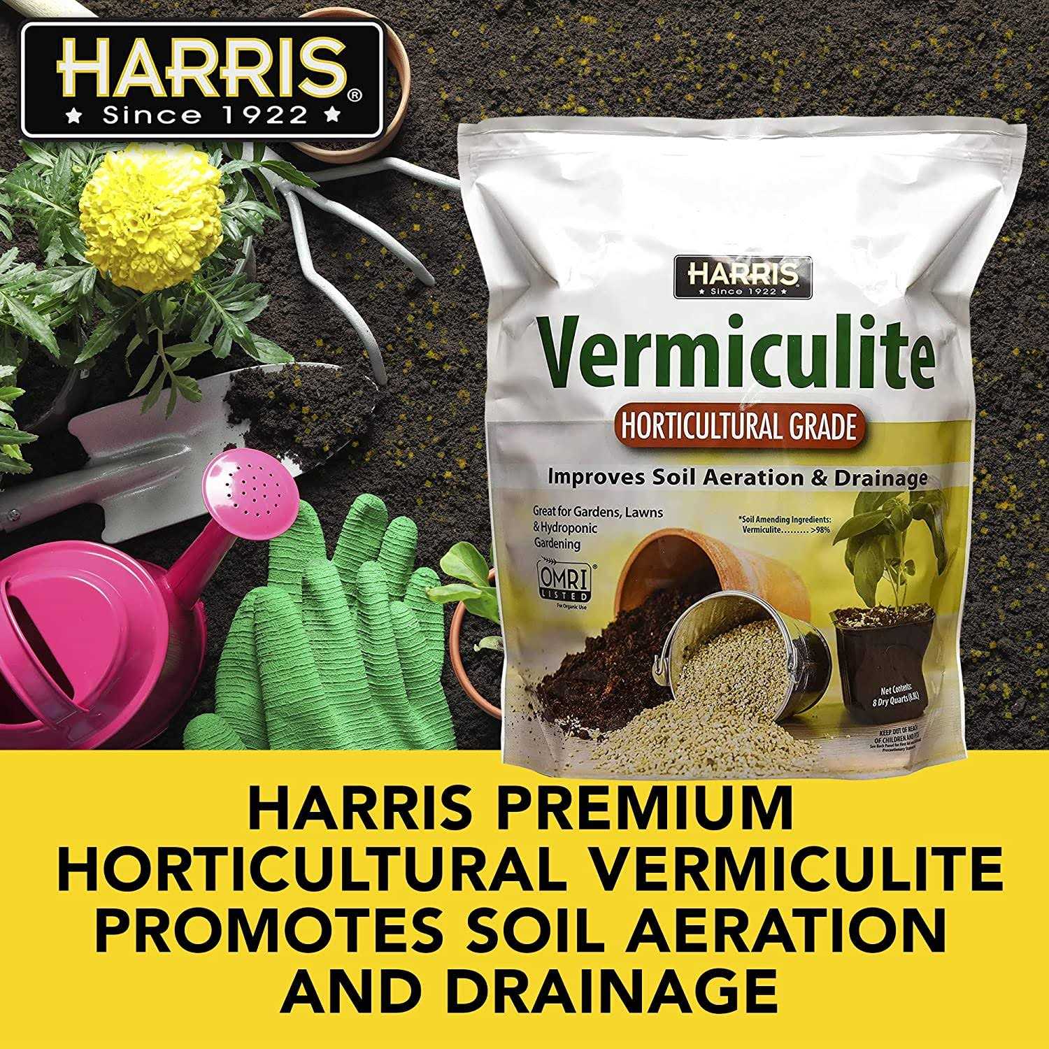 Harris 8 qt. Premium Horticultural Vermiculite for Indoor Plants and Gardening - Image 5