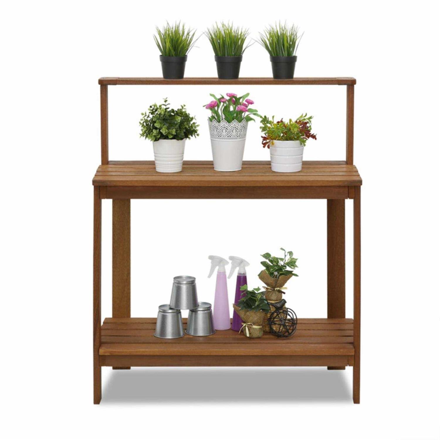 Furinno Tioman Outdoor Hardwood Potting Bench - Image 5