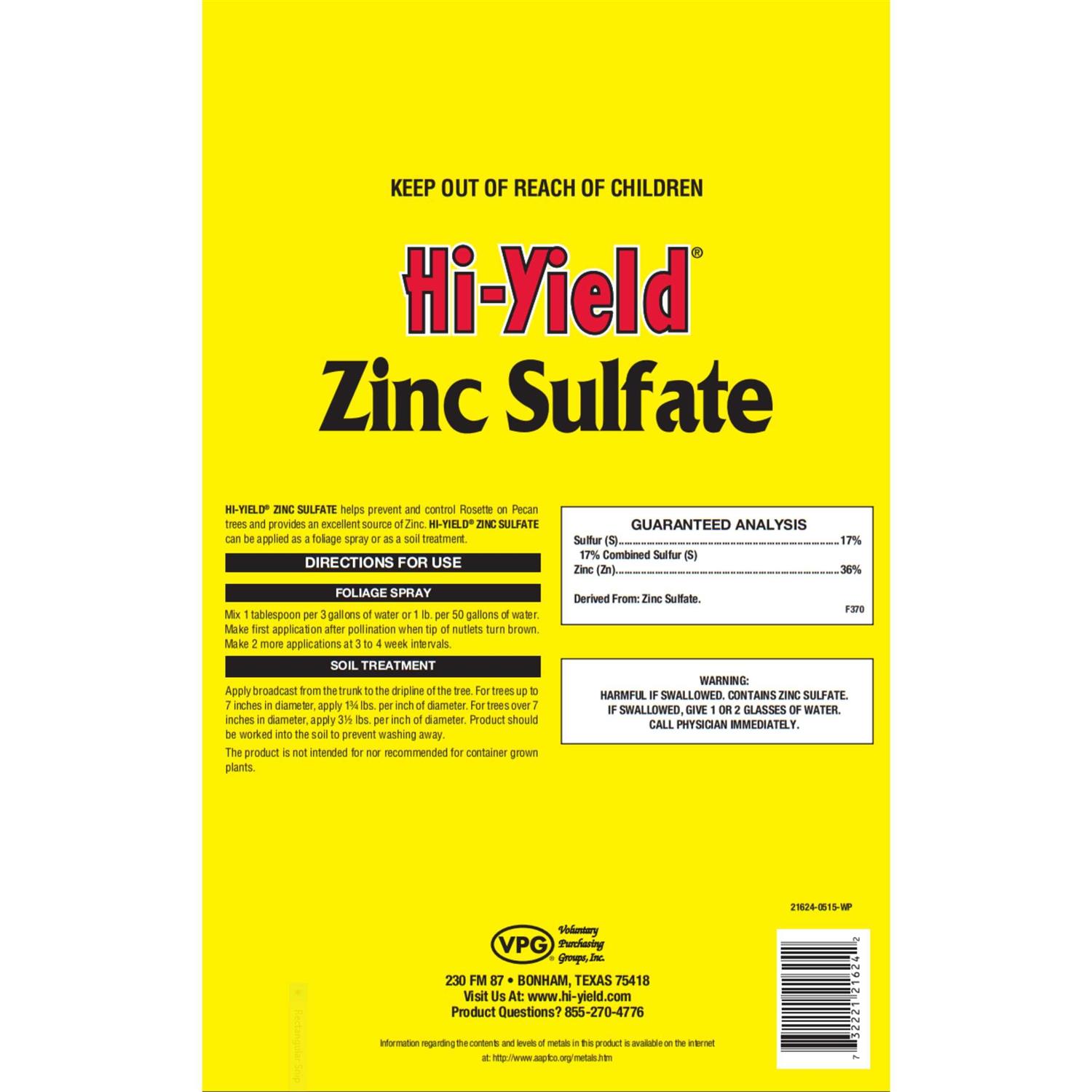 Hi-Yield Zinc Sulfate - Image 2
