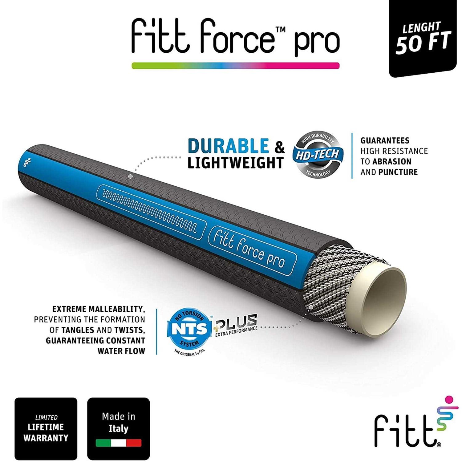 Fitt Force Pro 5/8 in. x 50 ft. Heavy-Duty Commercial Grade Hose - Image 2