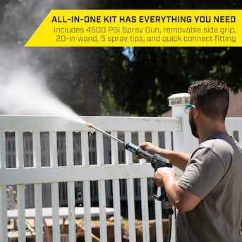 SurfaceMaxx Pro 4500 PSI Pressure Washer Spray Gun Kit SGY-PWA57 - Image 3