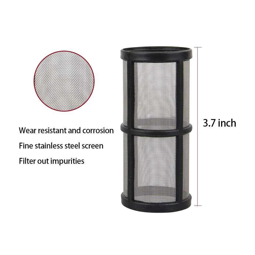 Sooprinse Garden Hose Inlet Filter for High Pressure Washer, Sediment Filter Attachment, 40 Mesh Screen, Extra 2 Pcs 100 Mesh, 3PCS O-Ring and 4PCS - Image 4
