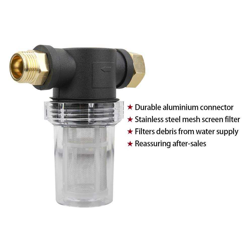 Sooprinse Garden Hose Inlet Filter for High Pressure Washer, Sediment Filter Attachment, 40 Mesh Screen, Extra 2 Pcs 100 Mesh, 3PCS O-Ring and 4PCS - Image 5