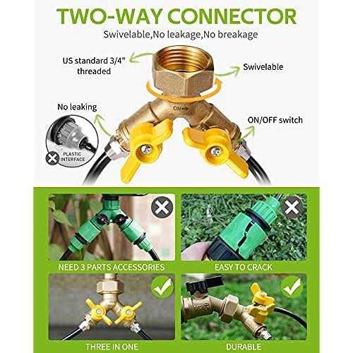 HIRALIY 984FT Drip Irrigation Kit Garden Watering System - Image 2
