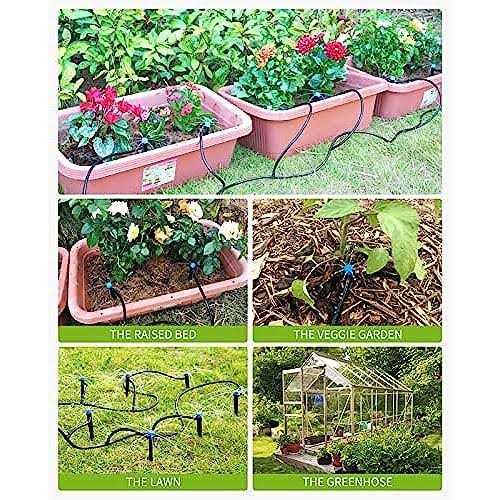 HIRALIY 984FT Drip Irrigation Kit Garden Watering System - Image 3