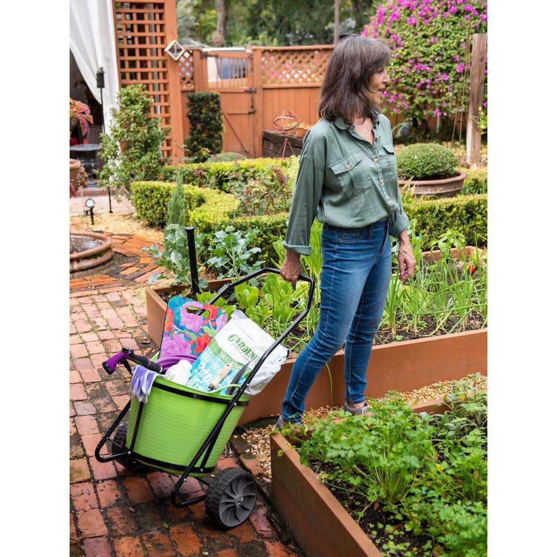 Gardener's Supply Company Garden Clean-up Cart with Tubtrug - Image 2