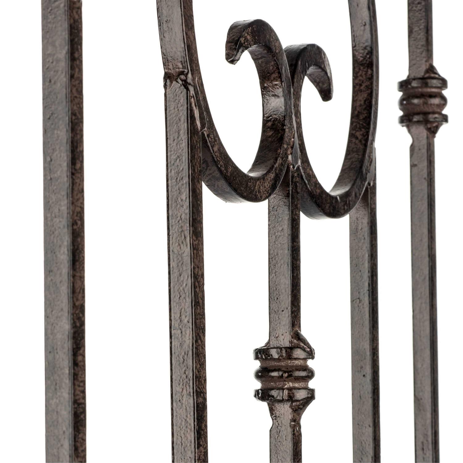 H Potter Garden Trellis Wrought Iron Heavy Scroll Metal Decoration - Image 2