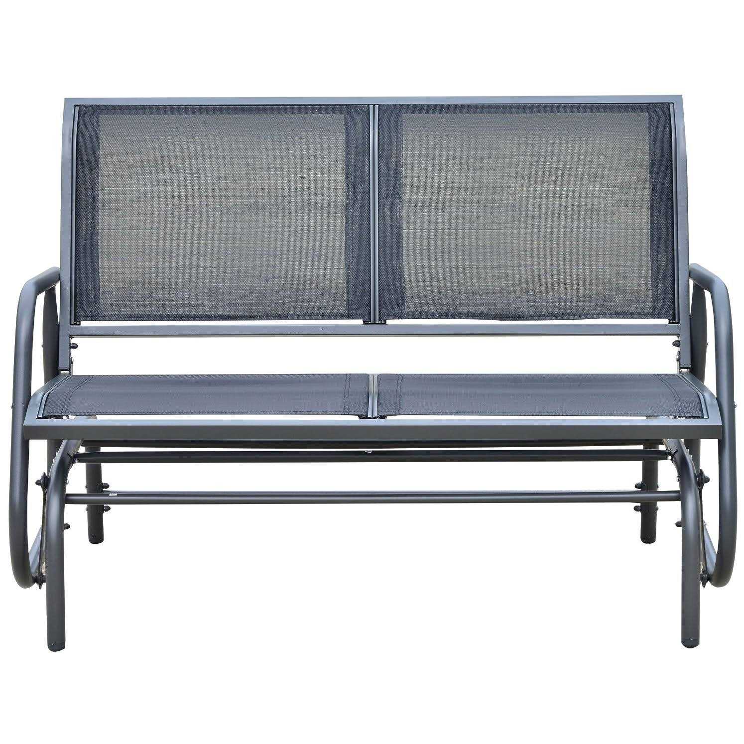 Outsunny 2-Person Glider Bench Rocking Chair - Image 2