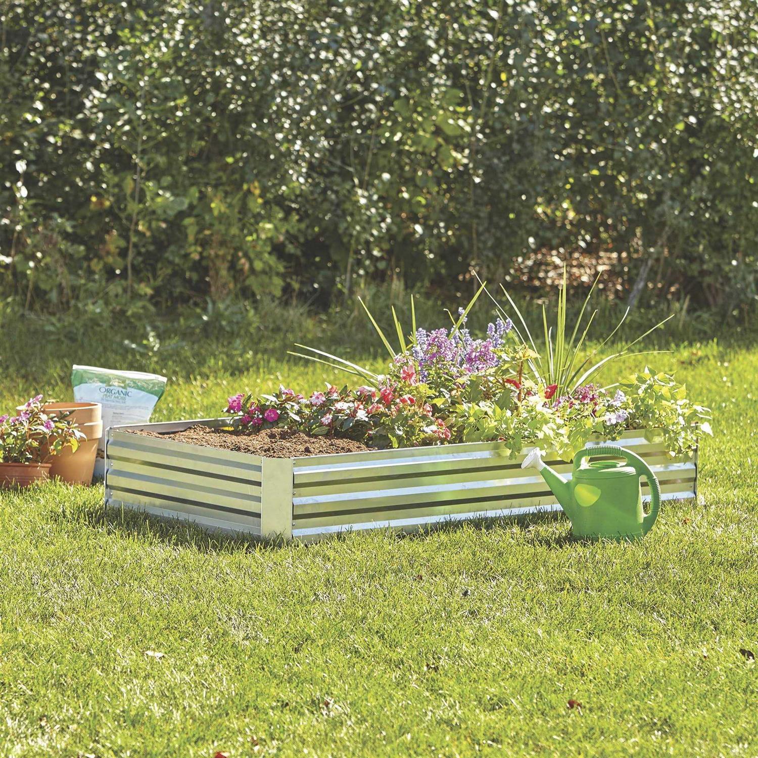 Kotulas 6ft. x 3ft. Galvanized Steel Raised Garden Planter Bed 2811S533 - Image 3