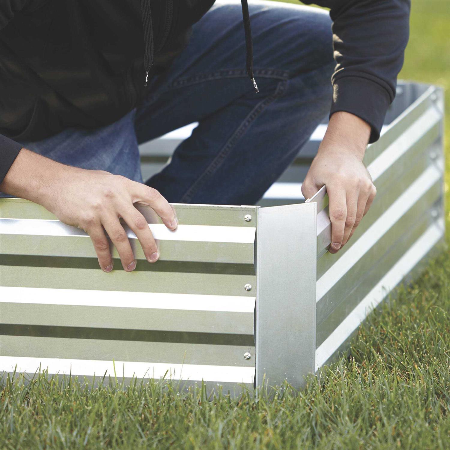 Kotulas 6ft. x 3ft. Galvanized Steel Raised Garden Planter Bed 2811S533 - Image 4
