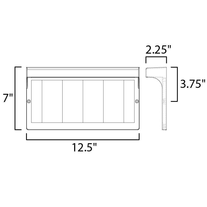 Maxim LED Address Light Frame 53610BK - Image 5