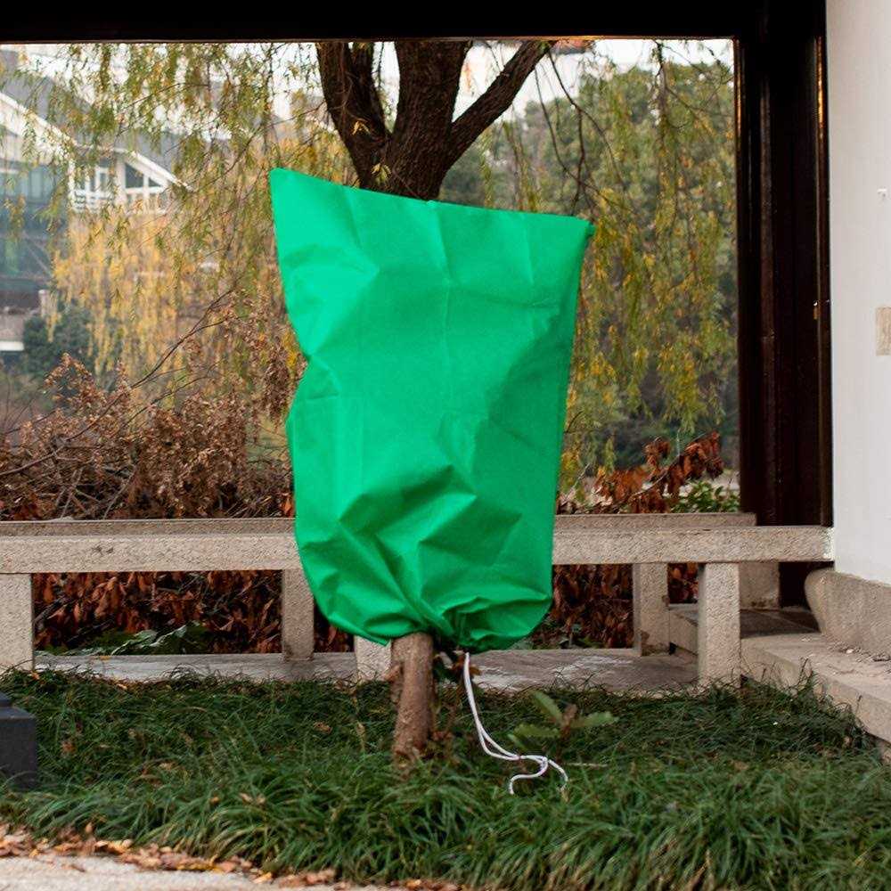 Homimp Frost Protection for Plants,2 Pack of Drawstring Plant Covers Warm Plant Protection Cover Bags for Winter Frost Cold - Image 2