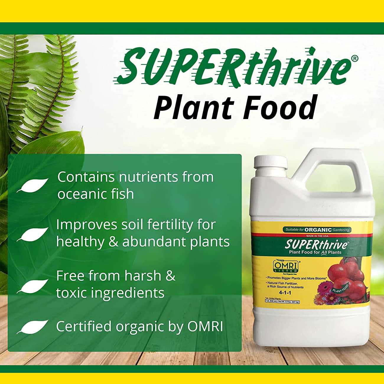 SUPERthrive Organic Liquid Plant Food 1 qt - Image 5