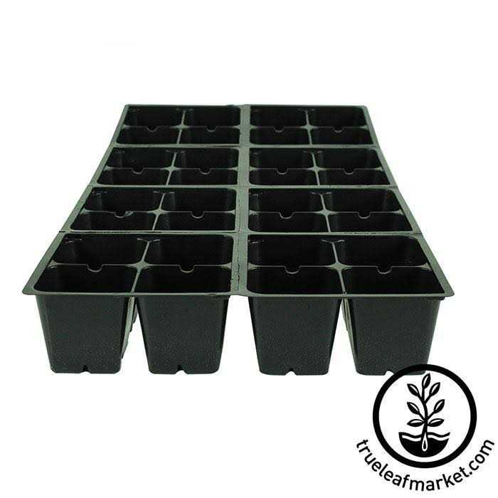 Handy Pantry Black Plastic Garden Tray Inserts Sheets of 32 Planting Pot Cells Each - Image 3