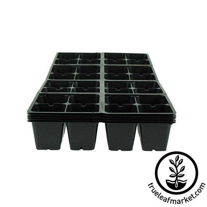 Handy Pantry Black Plastic Garden Tray Inserts Sheets of 32 Planting Pot Cells Each - Image 5