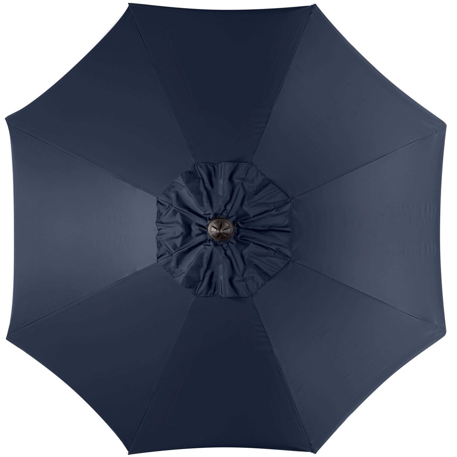 Safavieh Venice Single Scallop 9Ft Crank Outdoor Push Button Tilt Umbrella - Image 3
