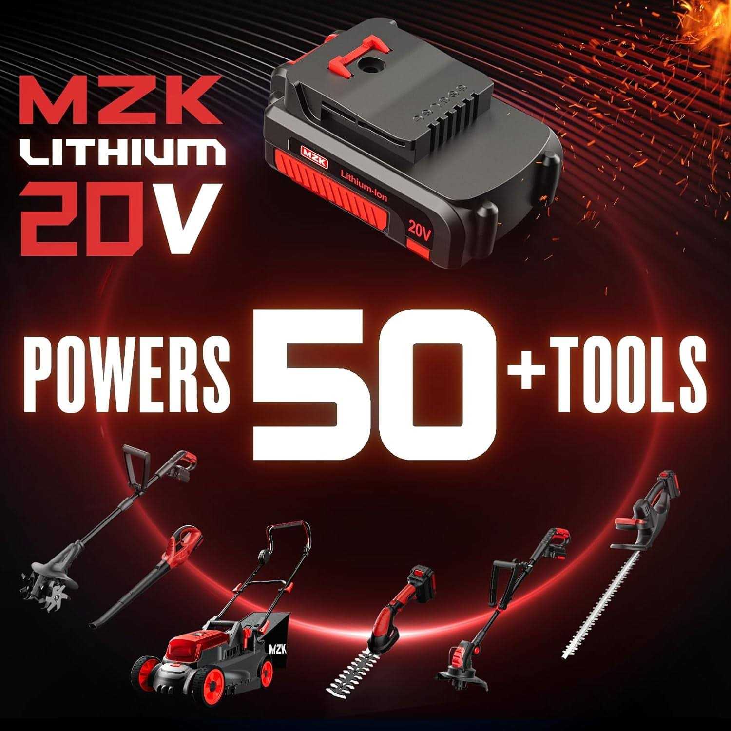 Mzk Cordless Leaf Blower,20V Battery Powered Leaf Blower for Lawn Care - Image 3