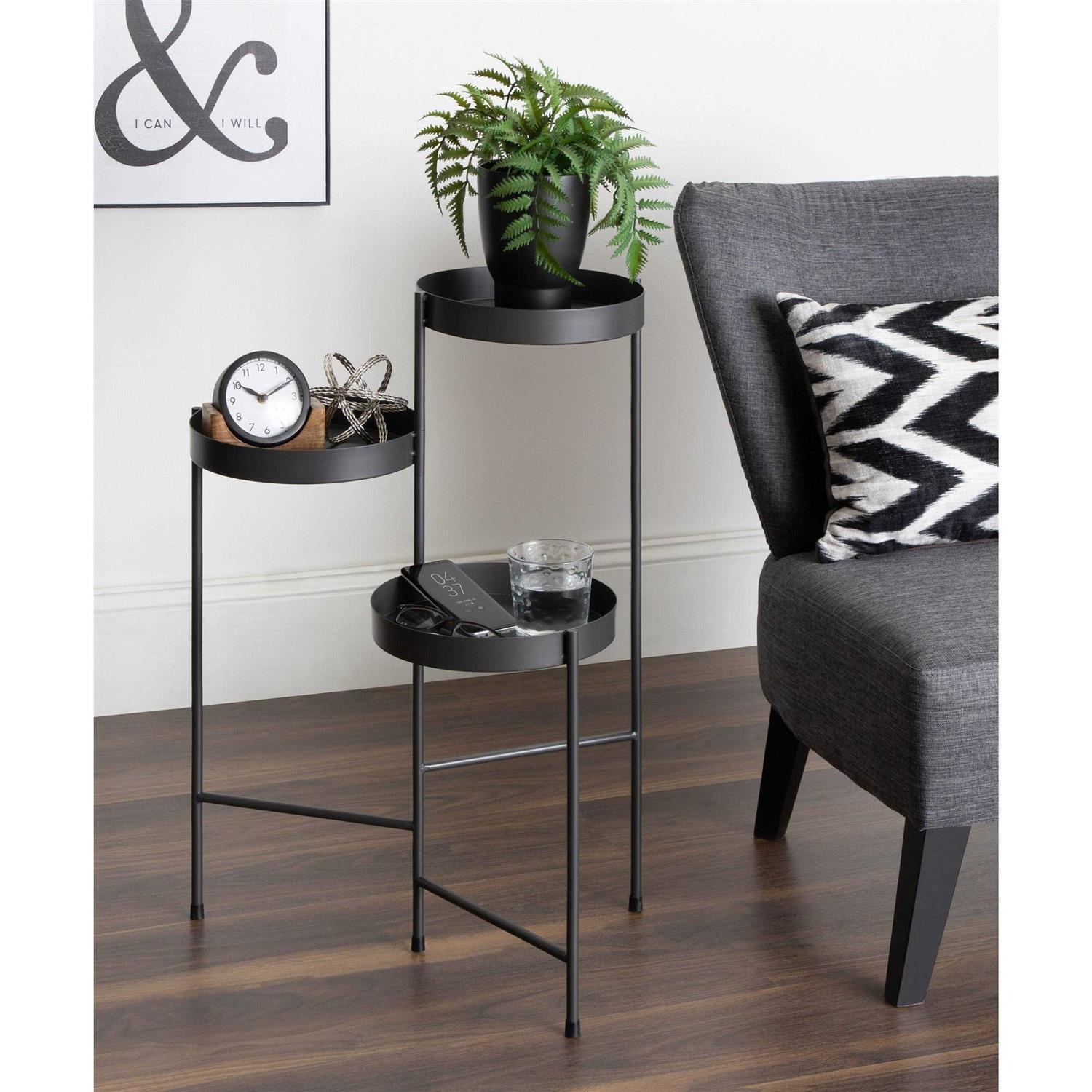 Kate and Laurel Finn Metal Tri-Level Plant Stand - Image 2
