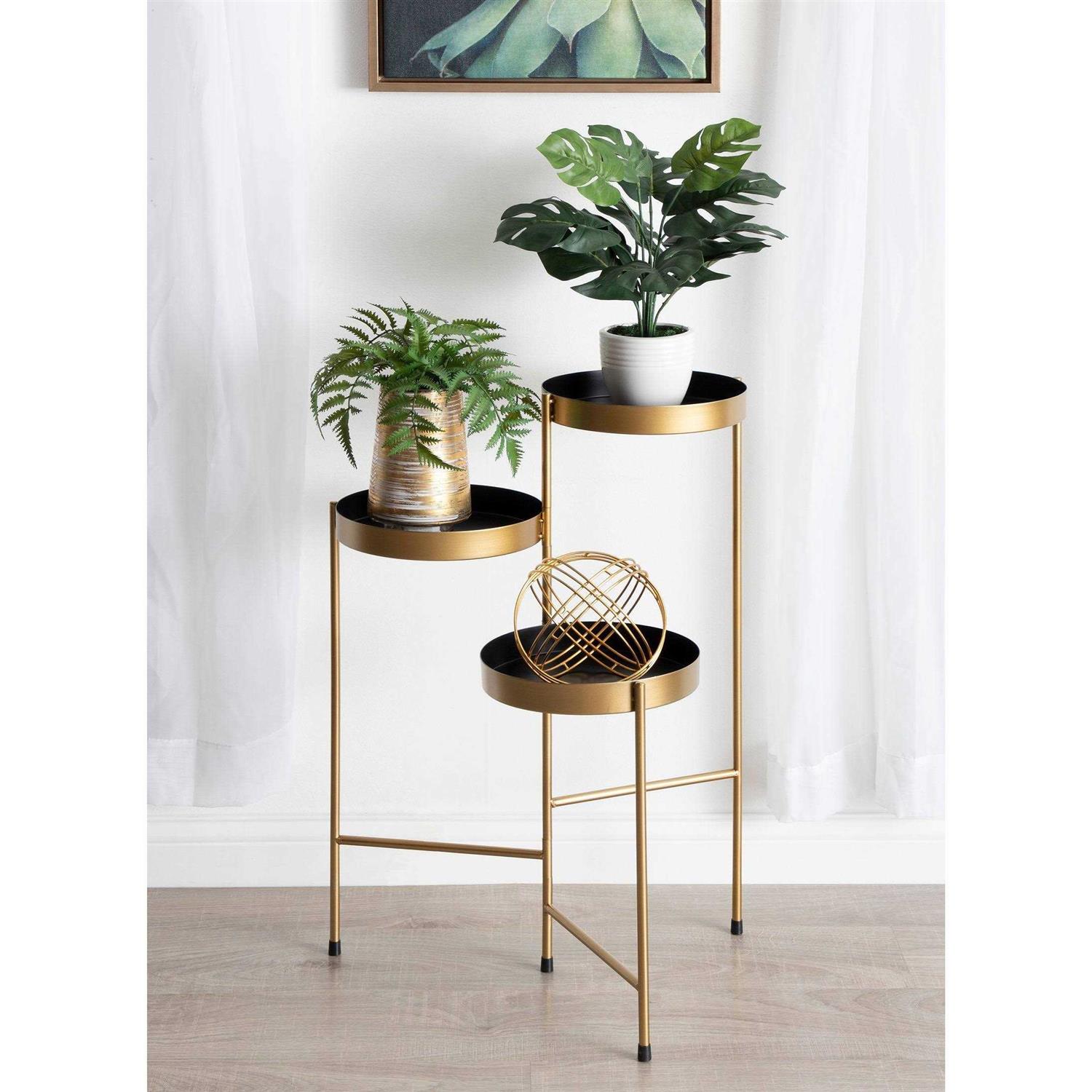 Kate and Laurel Finn Metal Tri-Level Plant Stand - Image 5