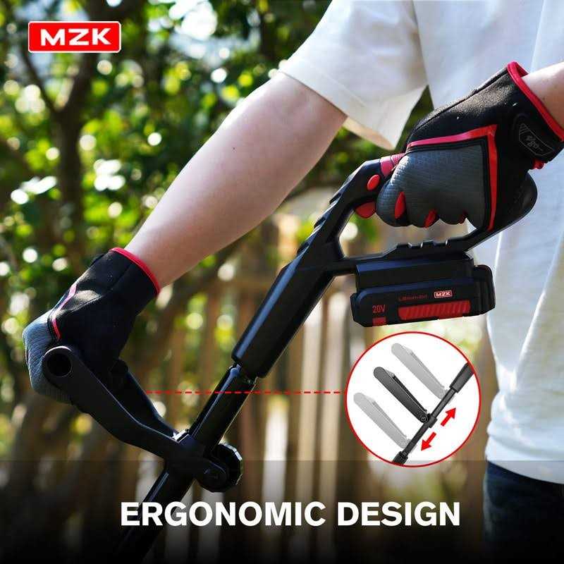 MZK 20V Cordless Tiller Cultivator with 24 Steel Tines,7.8-inch Wide Battery Powered Garden Cultivator - Image 4