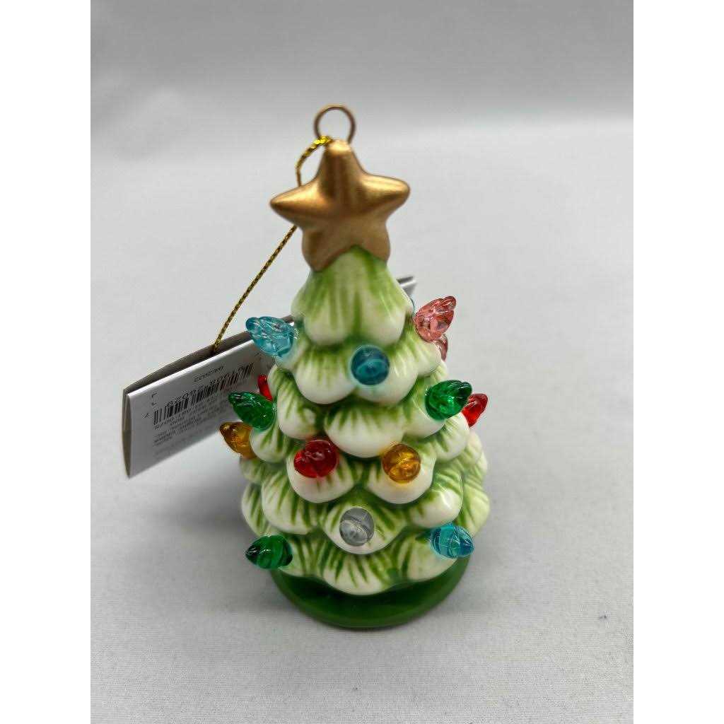 Wondershop Ceramic Christmas Tree Lighted Ornament Retro Lit - Image 4