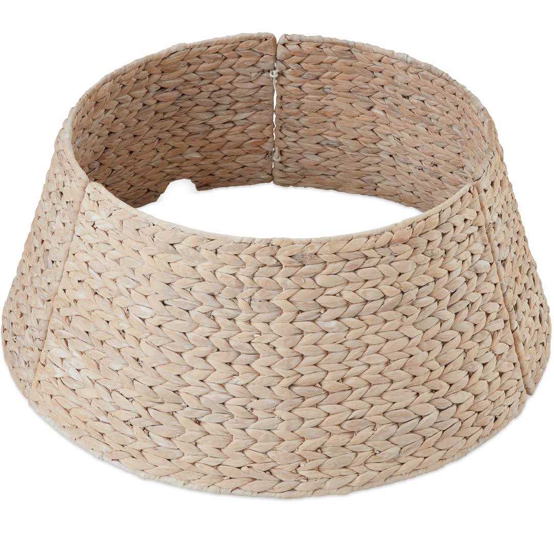 Best Choice Products Woven Hyacinth Christmas Tree Collar - Image 4