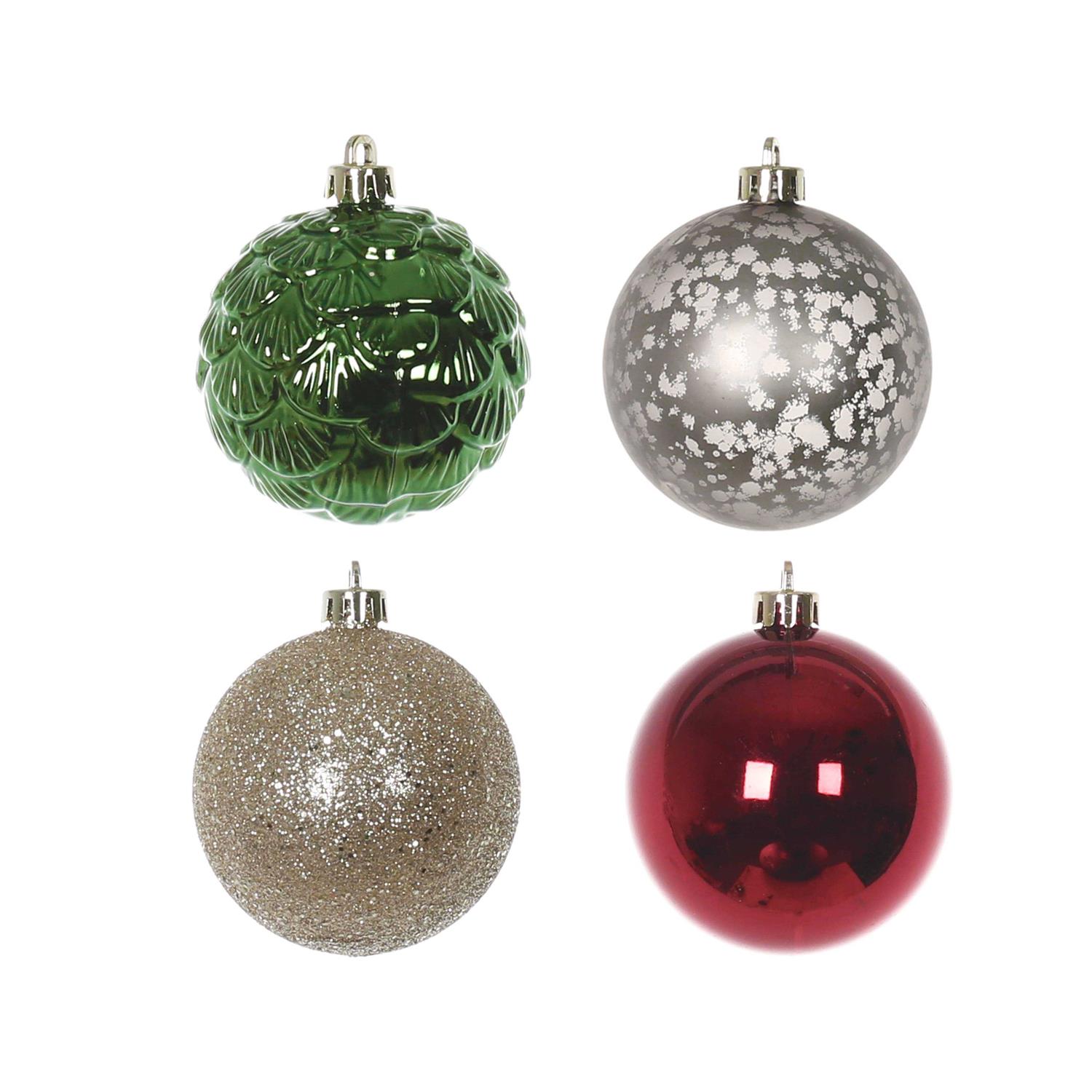 Assorted Farmhouse Ball Ornament Set by Ashland - Image 3