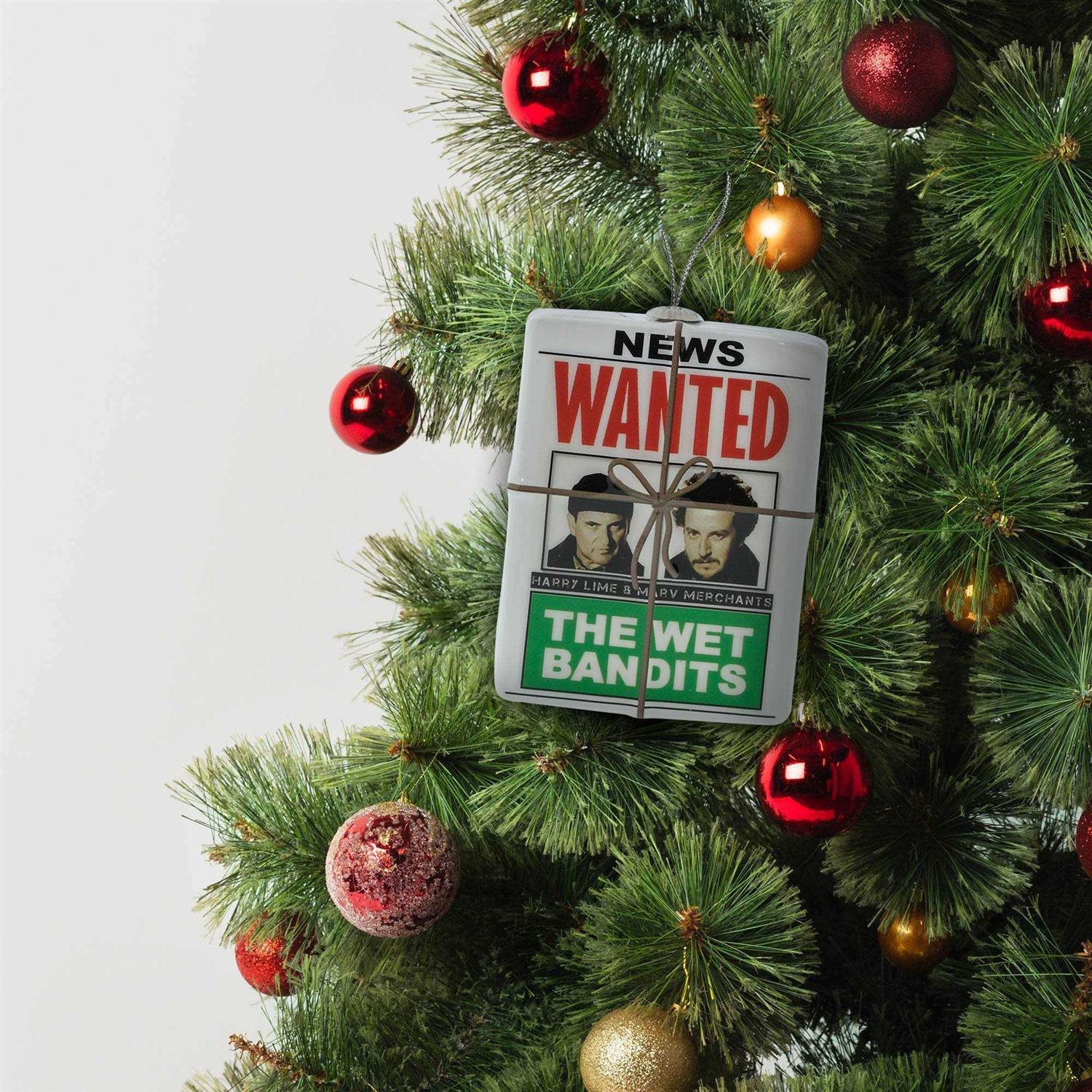 Home Alone The Wet Bandits Wanted Poster Decoupage Christmas Ornament - Image 4