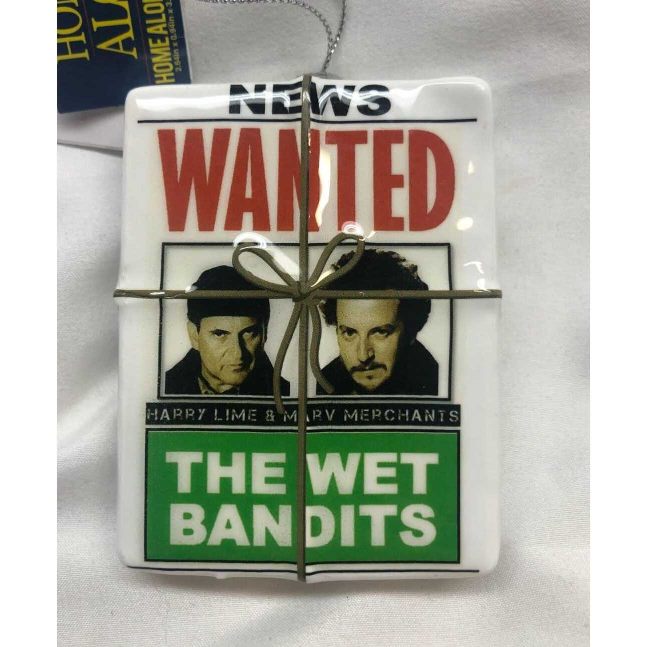 Home Alone The Wet Bandits Wanted Poster Decoupage Christmas Ornament - Image 5
