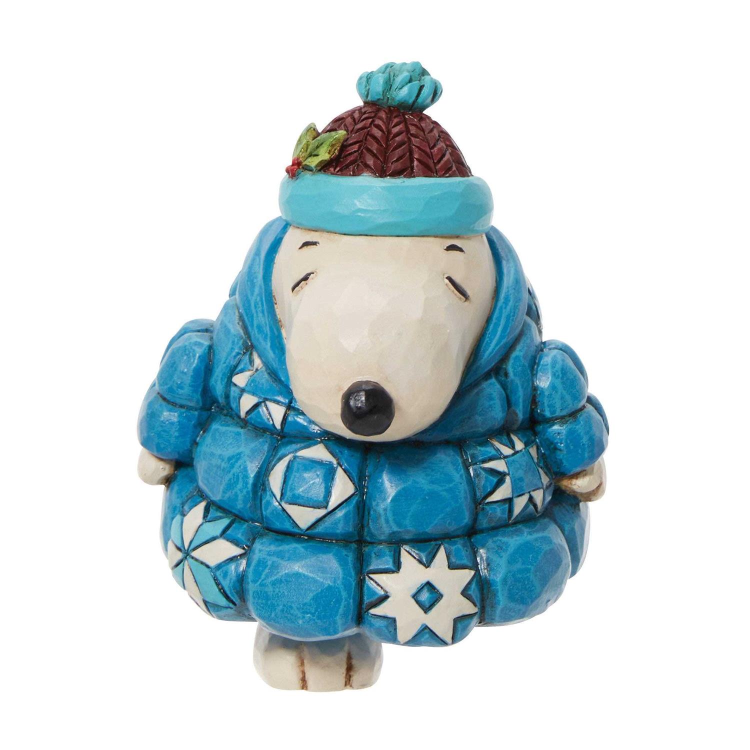 Jim Shore Peanuts Snoopy Puffer Jacket Mini Figurine